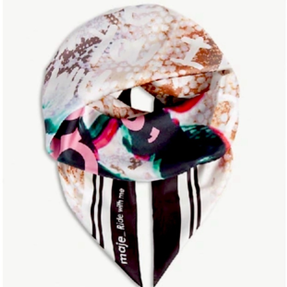 MAJE "RIDE WITH ME" 98SCARF  41" X 41"